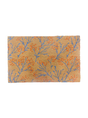 relaxdays Fußmatte "Zweige" in Mehrfarbig - 80 x 50 cm