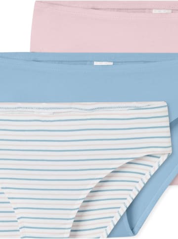 Schiesser Slip 955 in rosa, blau, weiß-blau-rosa gestreift
