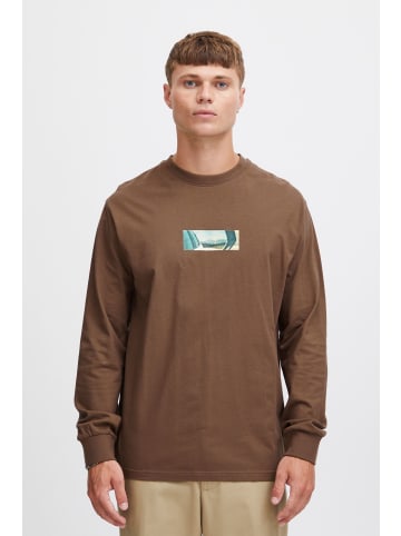 !SOLID Langarmshirt SDHammou in Braun