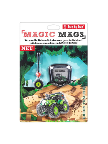 Step by Step Ranzen-Zubehör-Set MAGIC MAGS in Green Tractor Fred