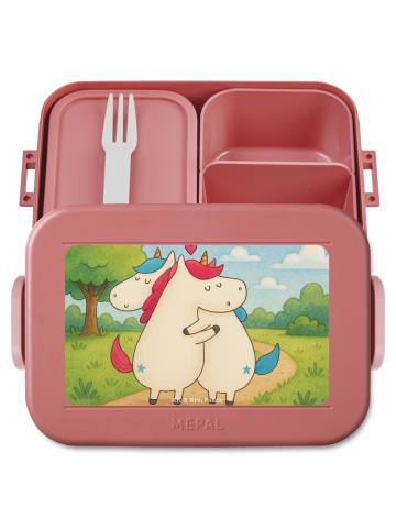 Mr. & Mrs. Panda Bento Box Einhorn Mitteilung Design ohne Spruch in Rot Pastell