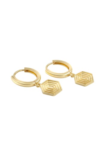 Noelani Charm Creole Silber 925, gelbvergoldet in gold