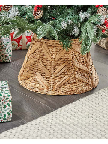 Beliani Weihnachtsbaumkragen FLATEYRI in Naturfarben/Beige - (W) 45 x (H) 27 x (L) 45 cm