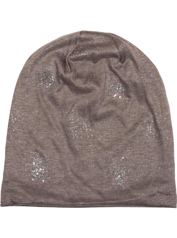 styleBREAKER Beanie Mütze in Braun meliert