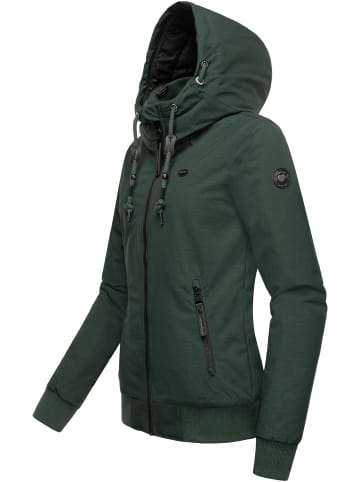 ragwear Winterjacke Nuggie Melange in Dark Green