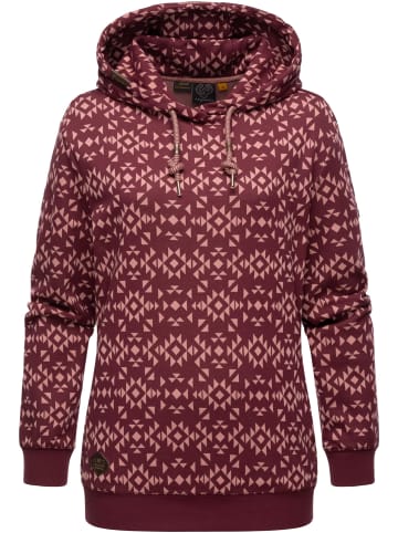 ragwear Hoodie Cinda in Wine Red