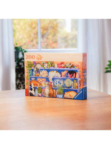 Ravensburger Ravensburger Puzzle 200 Teile Katzen im Regal in bunt