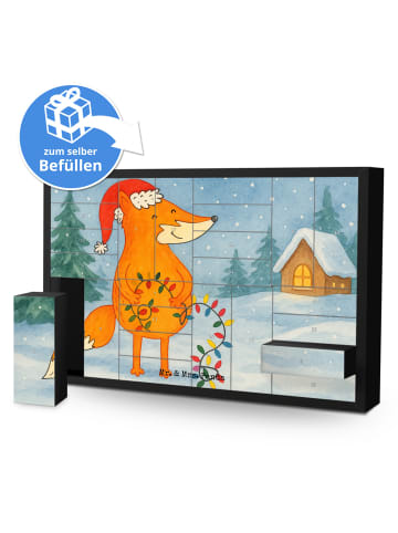 Mr. & Mrs. Panda Befüllbarer Adventskalender Fuchs Weihnachten D... in Weiß