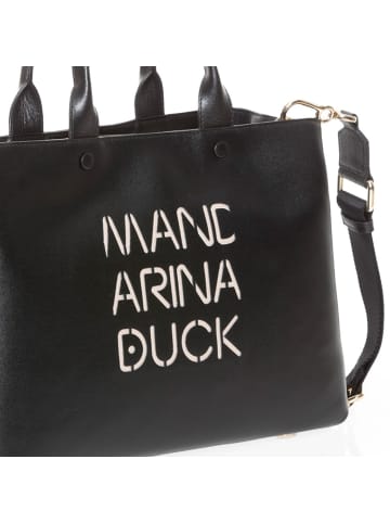 Mandarina Duck Lady Duck Handtasche Leder 35 cm in black