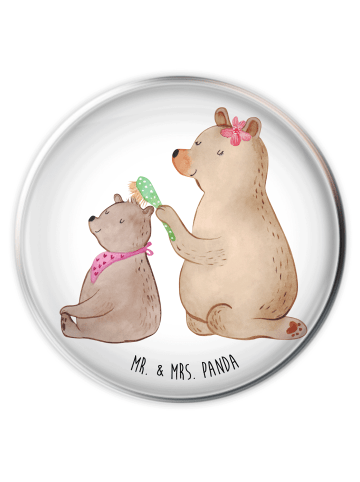 Mr. & Mrs. Panda Waschbecken Abfluss Bär Kind ohne Spruch in Weiß