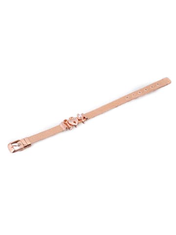 Steel_Art Mesh Armkette für Frauen Mesh Armband poliert in rosegoldfarben
