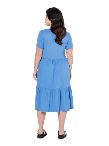 Angel of Style Midikleid in mattes blau