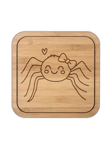 Mr. & Mrs. Panda Getränkeuntersetzer Spinne Agathe Freude ohne S... in Transparent