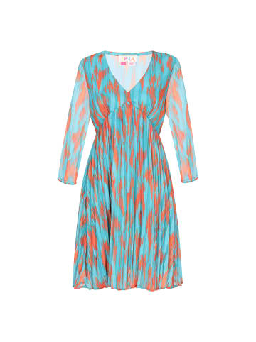 IZIA Dress in aqua multicolor