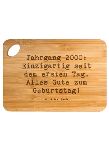 Mr. & Mrs. Panda Hackbrett Spruch 2000 Geburtstag mit Spruch in Braun