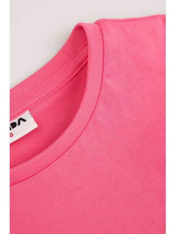 MOKIDA Baumwoll-T-Shirt mit kurzen Ärmeln in rosa