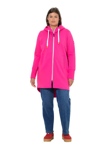 LAURASØN Sweatjacke in fuchsia pink