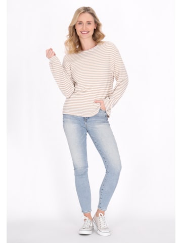 usha BLUE LABEL Women Blouse in Beige White Stripe