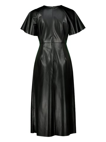 Zero  Midikleid in Lederoptik in Black Beauty