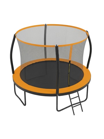 SONGMICS Trampolin Saul in Schwarz-Orange - Ø366 cm