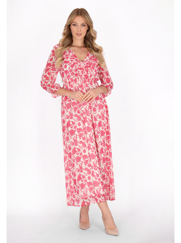 faina Women Dress in pink white