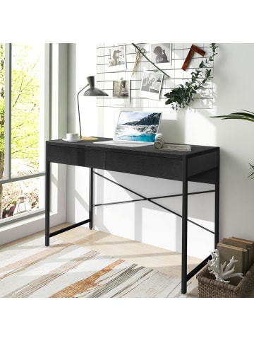 COSTWAY Schreibtisch in Schwarz