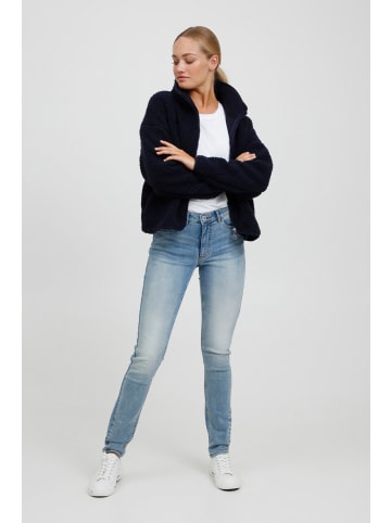 Oxmo Plüschjacke OXTonje in Dunkelblau