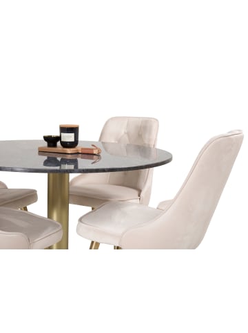 ebuy24 Essgruppe Estelle 17 (5-teilig) Beige 106 x 106 cm