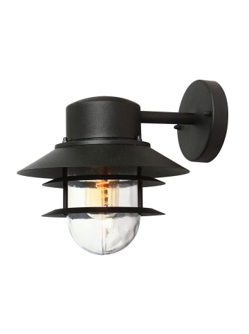 Licht-Erlebnisse Außen Wandlampe (B)21.8 x (H)23.6 cm in Schwarz