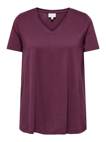 ONLY Carmakoma T-shirt in Mauve Wine
