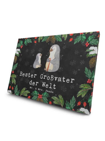 Mr. & Mrs. Panda Tee Adventskalender Pinguin Bester Großvater de... in Kreidetafel