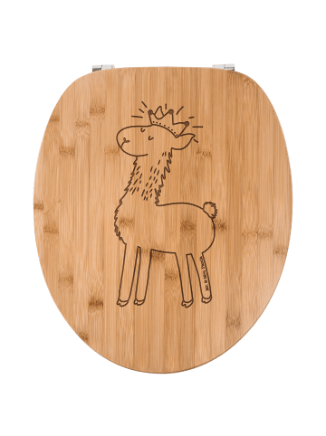 Mr. & Mrs. Panda WC Sitz Lama König ohne Spruch in Transparent