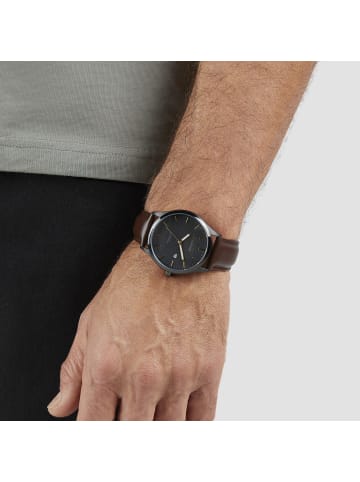 s.Oliver Armbanduhr Classic Round in schwarz