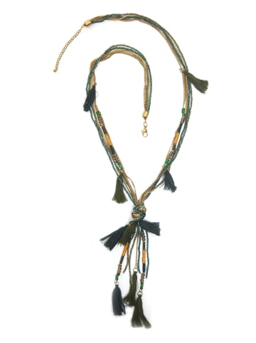 collezione alessandro Lange Kette " Lina " in grün