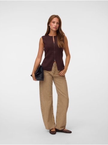Vero Moda Strickjacke in Coffee Bean