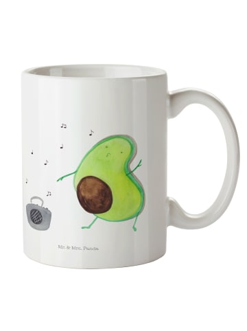 Mr. & Mrs. Panda Pott Avocado Tanzen ohne Spruch in Weiß