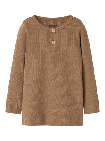 name it Langarmshirt in toasted coconut