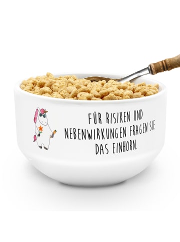 Mr. & Mrs. Panda frühstücksbowl Einhorn Woodstock mit Spruch in Weiß