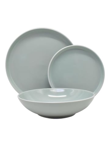 Echtwerk 12 tlg. Set Vintage Tafelservice "Nerea" in Grau