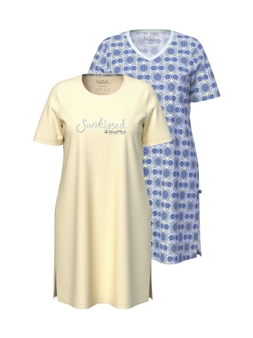 Ulla Popken Nachthemd in blassgelb