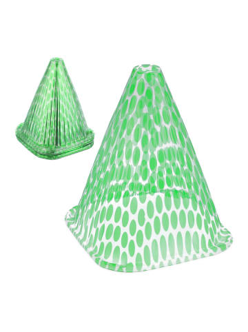 relaxdays 20 x Pflanzenhut in Grün/ Transparent - (B)19 x (H)22 x (T)19 cm