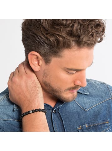 Thomas Sabo Armband Obsidian in silber, schwarz