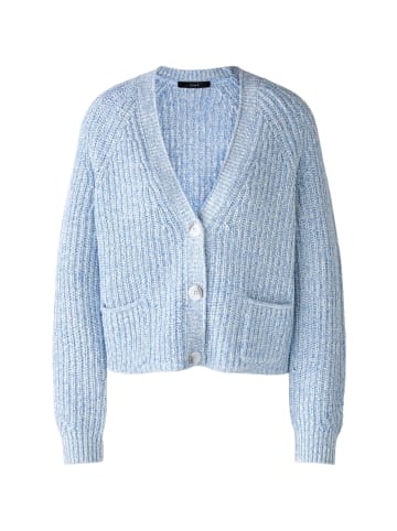 Oui Strickjacke in Light Blue White