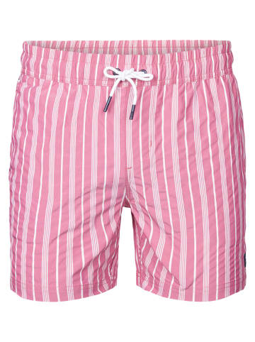 Petrol Industries Gestreifte Badehose Reefway in Rot