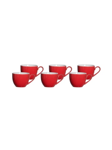 Ritzenhoff & Breker 6er Set Espressotassen Doppio 80 ml in Rot