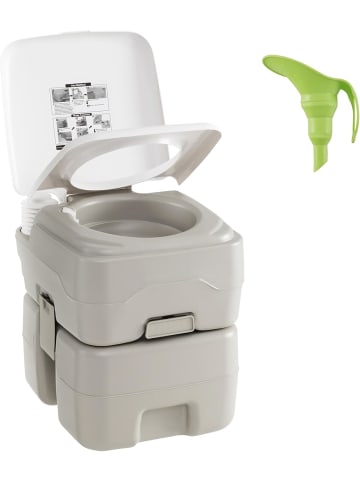 COSTWAY Campingtoilette tragbar in Grau