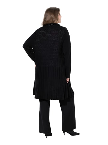 MIAMODA Strickjacke in schwarz