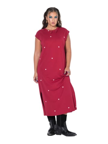 Studio Untold Jerseykleid in dunkelrot