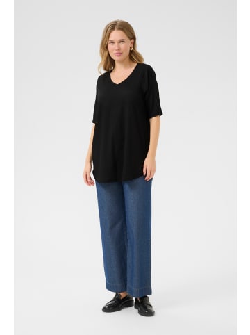 Kaffe Stricktunika BPanika A-shape in Black Deep