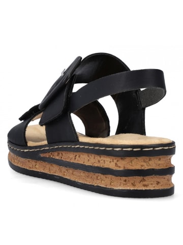 rieker Sandale  in Schwarz